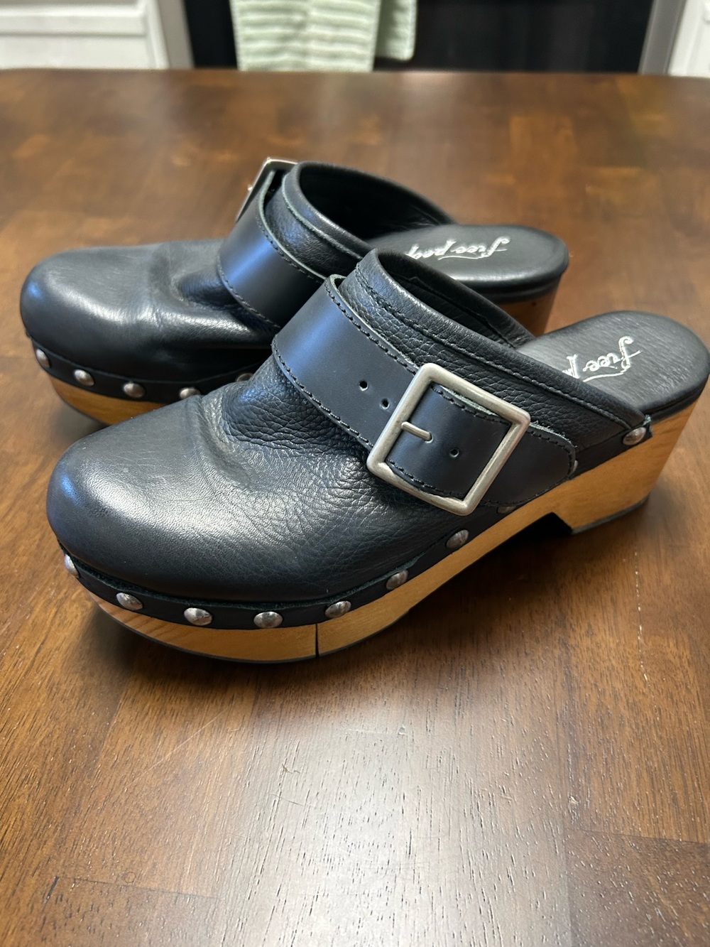 Free People Culver City Clogs in Black US 8 or EU 38 - Picture 2 of 12